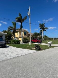 Haus in Cape Coral nach Hurrikan Milton im Oktober 2024